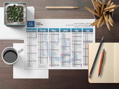 Calendrier Notaire A5 R