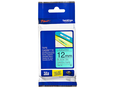 Brother - Ruban laminé tze noir/vert pour titreuse brother p-touch tze631 M36573