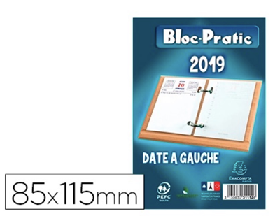 EXACOMPTA - Bloc éphéméride date à gauche - M17043
