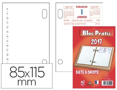 EXACOMPTA - Bloc éphéméride date à droite - M17042