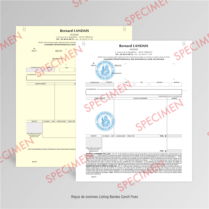 Recus De Sommes Informatiques Notaire Romefortprint Romefortprint