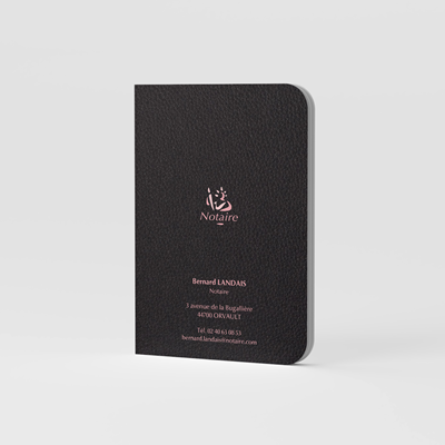 Carnet Grain Cuir Dorure