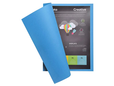 EXACOMPTA - Lot de 100 chemises rock's 210g bleu - M38921