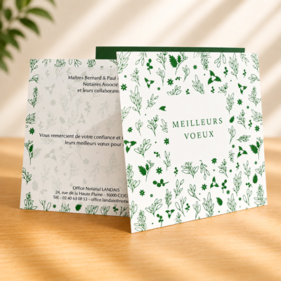 Carte de voeux 27I - Herbier