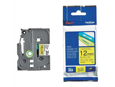 Brother - Ruban laminé tze noir/jaune pour titreuse brother p-touch tze631 (M39211)
