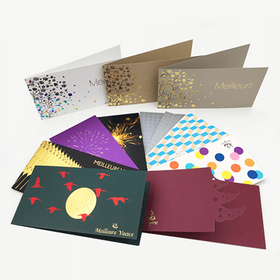 Destockage Cartes De Voeux Rectangulaires Romefortprint Romefortprint