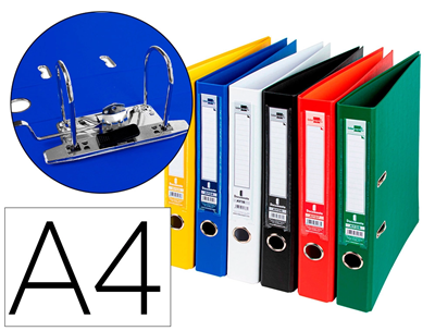 LIDERPAPEL - Lot de 12 Classeurs à levier - Assortiments - M79694