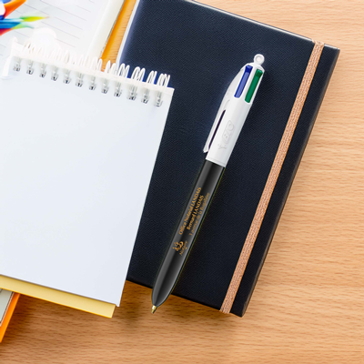 BIC® 4 Couleurs effet dorure