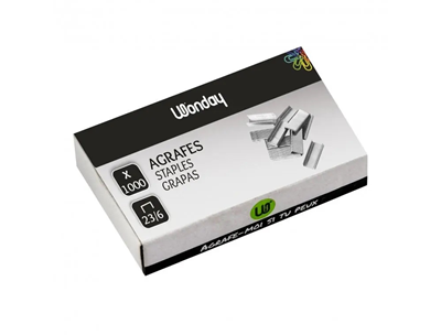 WONDAY Boite de 1000 agrafes 23/6