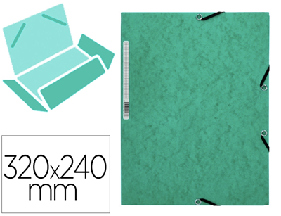 Q-connect - chemise 3 rabats verte - M44240