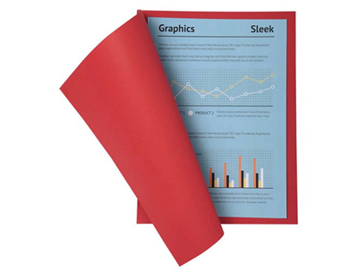 EXACOMPTA - Lot de 100 chemises super carte 210g rouge - M39523