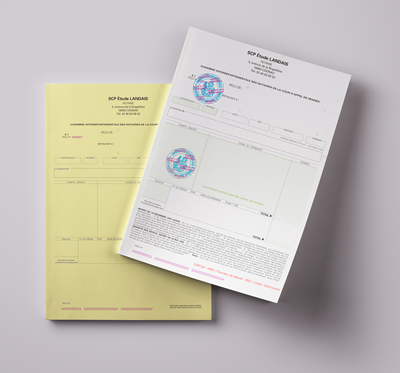 Reçus de sommes laser