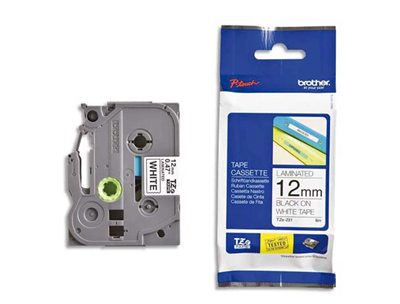 Brother - Ruban laminé noir/blanc tze pour titreuse brother p-touch tze631 M39204