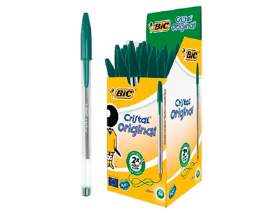 BIC® cristal Pack économique 50 Vert - M16462