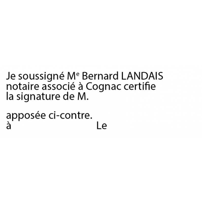 Tampon Certification de signature - B10 4915