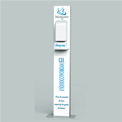 Meuble distributeur de gel hydroalcoolique