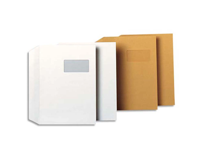 GPV - Boite de 250 enveloppes avec fenêtre C4 229x324mm
