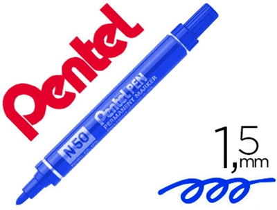 PENTEL - Marqueur permanent n50 bleu - M14427