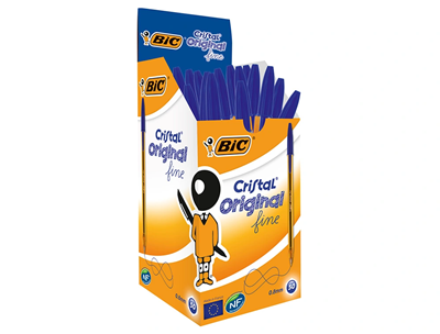 BIC® cristal Pack économique 50 Bleu - M27598