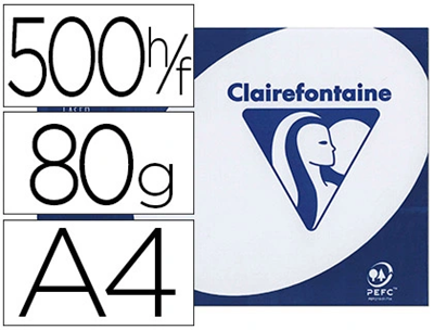 CLAIREFONTAINE- papier couleur trophée Blanc - M38746