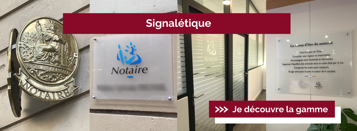 Signalétique Notaire